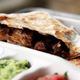 quesadilla cut in half